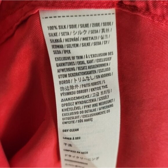 Abercrombie & Fitch 100% Silk Collared Sleeveless Button-Up Shirt  XS - Picture 6 of 6